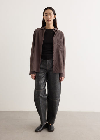 Shimmery Foil Denim Stary Jeans