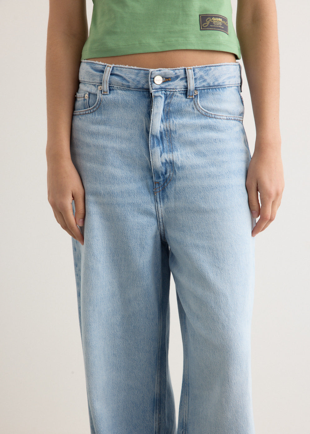 Soft Rigid Denim Baggy Jeans